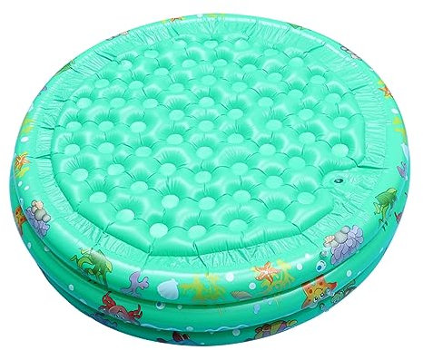 Toddmomy 1pièce Pataugeoire Gonflable pour Garçon Fille Et Garçon Fille Matelas Eau Vert Piscine De Sécurisée Et Confortable pour Intérieur Et Extérieur