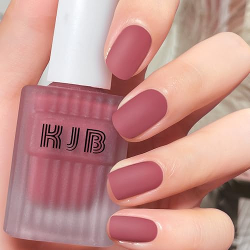 Himbeerrosa Matte Nagellacke – Schnell Trocknend Ungiftig – Langanhaltender Wasserbasierter Nagellack für Frauen Nail Art Maniküre Kunst Ohne UV-Lampe, Air Dry Regulärer Nagellack, 12ml (Raspberry)