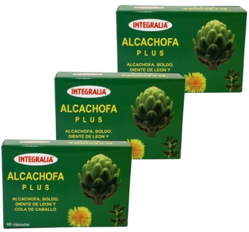Integralia Alcachofa Plus - Pack Ahorro 3 x 60 capsulas - Con Alcachofa, Cola de Caballo, Diente de León y Boldo - Contribuye a la Salud Digestiva