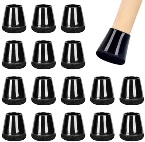 Gommini per Sedie Rotondi Silicone, 16 Pezzi, Tappi Sedie Silicone, Proteggi Gambe per Mobili, Feltrini per Gambe di Mobili, Proteggere il Pavimento dal Rumore, per pavimenti in legno