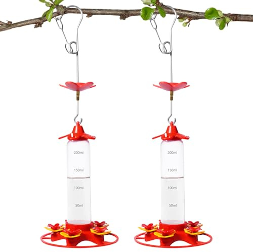 Mangiatoia per colibri, protezione per le formiche – Cibo trasparente sospeso, mangiatoia portatile per uccelli | Distributore per il giardino all'aperto, attraente per animali selvatici in giardino