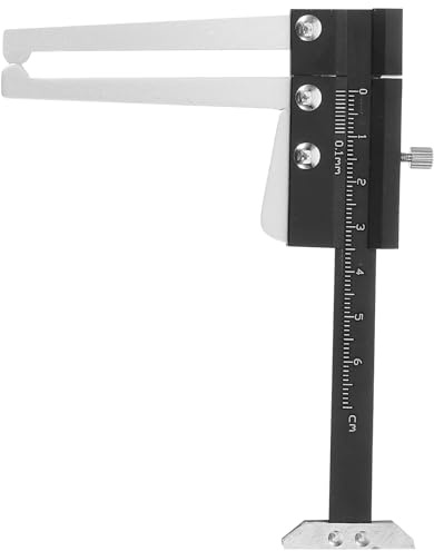 TOVINANNA Car Brake Disc Thickness Gauge for Accurate Measurement with Clamping Range 0-60mm Stainless Steel Measuring Tool and Multifunctional Application in Automotive Brake Maintenance