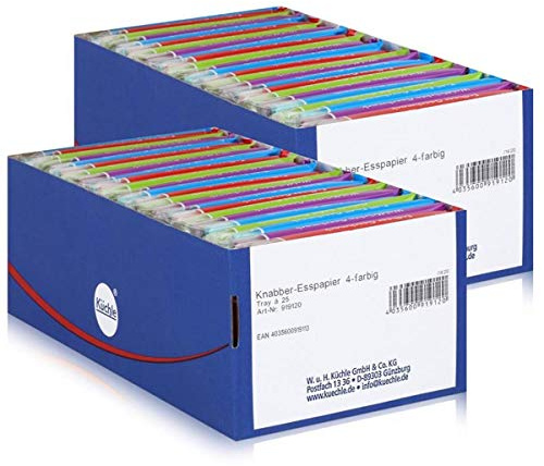Küchle Knabber Esspapier 4-farbig 625g - Verschiedene Geschmäcker (2er Pack)