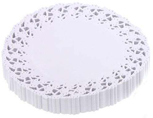 Tortenspitzen rund 10 cm 250 Stück weiss