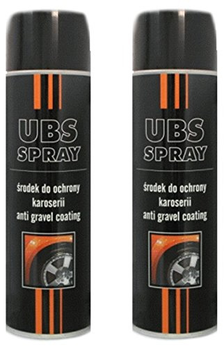 Troton UBS 2 x 500ml Spray SCHWARZ UNTERBODENSCHUTZ Anti Gravel Schutz KUNSTHARZ GRAVEX