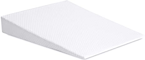 BOVFUN 5 Inch Pillow Wedge for Sleeping,Large Triangle Cushion to Elevate Upper Body,Therapeutic Wedge Pillow, Wedge Pillow for Back Acid Reflux,5 High, 26 Wide,White