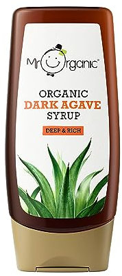 Mr Organic - Organic Dark Agave Syrup 250 ml - Non GMO & Preservative Free - Gluten Free & Vegan - Made With Organic Agave Syrup - Pack of 1