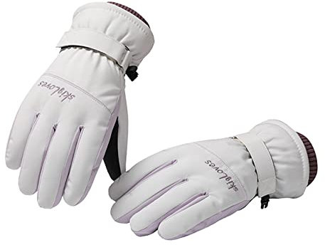 boseucn Skihandschuhe Kinder, Kinder Skihandschuhe Snowboard Handschuhe Schneehandschuhe wasserdichte und Winddichte Winter Fäustlinge für 2-13 Jahre Mädchen und Jungen Skifahren Snowboard Reiten