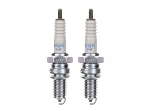 2x Zündkerze DPR6EA-9 – Zündkerzen Set für Motorrad, Roller & Scooter – passend für Honda Helix CN 250, Kymco Dink, Suzuki VZ 1600, Triumph Thunderbird u.v.m.