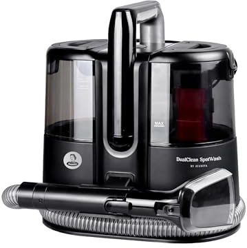 JUANITA Dual Power Carpet Cleaner W86-DP-B DC15000, Wasserstaubsauger, Negro, 600 W