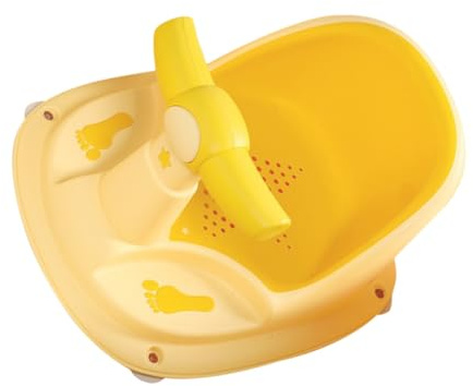 RORPOIR Ergonomischer Badewannenstuhl für Babys mit Rutschfester Basis Stabiler Pp und Tpe Konstruktion als Sichere Sitzgelegenheit für Badewanne Beim Baden