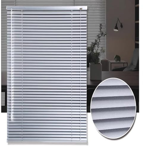 Aluminium Venetian Blinds, 40/70/90/115/125/135cm Metal Window Blinds, Blackout Venetian Shades, Horizontal Blinds for Windows and Doors,WxH-60x100cm/23.6 * 39.4in