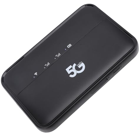 Punto de Acceso Móvil Wi Fi 5G, Punto de Acceso WiFi6 de Alta Velocidad Mundial para Viajes, IP54 Resistente Al Agua y Recargable de 10000 MAh, Enrutador Gigabit Portátil