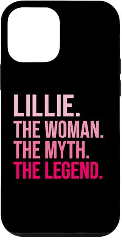 Custodia per iPhone 12 mini Lillie The Woman The Myth The Legend Divertente San Valentino