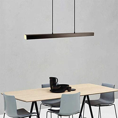 Lámpara de araña, luz de canal lineal suspendida arquitectónica LED conectable, luz blanca de 6000 K, accesorio de iluminación de oficina con acabado negro para lugares comerciales (tamaño: 80 cm) (80