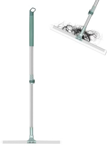 Floor Scraping Wiper With Retractable Handle | Multifunctional Magic Broom,Retractable Silicone Scraping Broom,3in-1 Sweepers 180 Degree Rotatable Floor Wiper