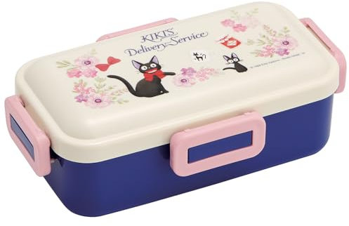 Kiki's Delivery Service Lunch Box 17.92oz (French Version) – BPA Free, 4-Point Lock System, Microwave Safe Without Lid, Dishwasher Safe – Studio Ghibli Bento Box