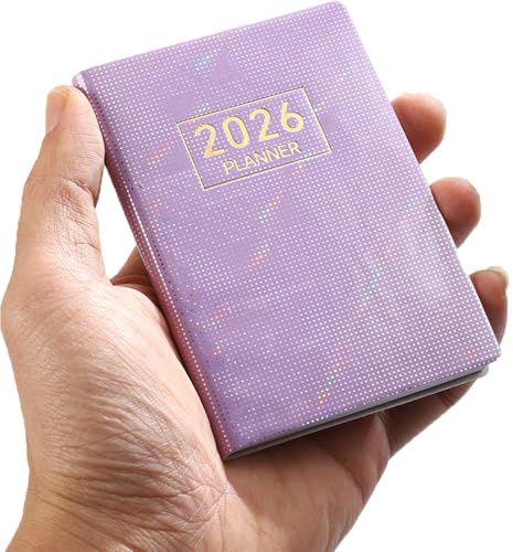 ZELAITE Terminplaner 2026 A7, 2026 Planer, Januar 2026 - Dezember 2026 Wochenplaner, Klein und leicht, einfache Organisation des täglichen Lebens – Planer 2026 (D)