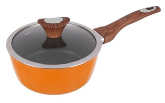 Casseruola arancione Kolors con coperchio (20 cm un manico)