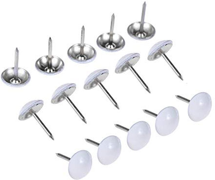 Teppichnagel， 50 Stücke 1117mm Weiß Polsternägel Schmuck Holzkiste Handwerk Tür Sofa Möbel Dekoration Tack Stud Reißzwecke Türnagel Verschluss