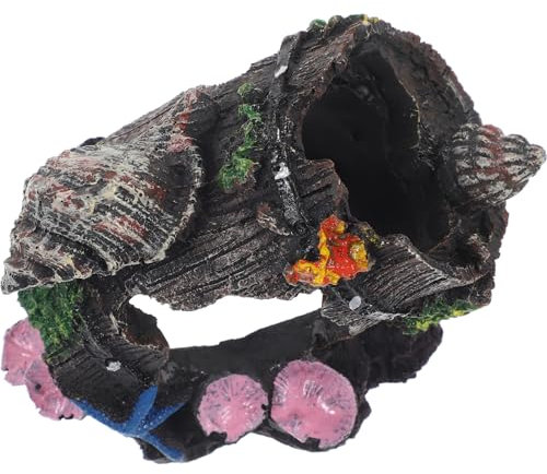 BESPORTBLE Aquarium-versteck Aus Harz Mit Gebrochenem Eimer-Design Exquisiter Ornament Für Fische Und Garnelen Natürlich Wirkendes Dekor Für Landschaftsaquarien Stabiler Boden Für