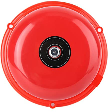 4 Inches Internal Strike Bell, Electric Fire Alarm with Pure Copper Coil 100db Sound Hard Metal Shell for Wall Ceiling Installation (#1)
