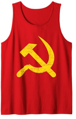 Martillo y hoz estrella CCCP Unión Soviética Rojo Camiseta sin Mangas