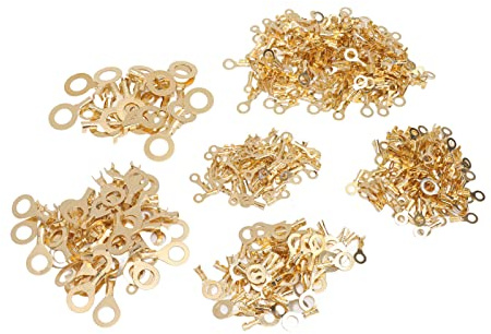FTVOGUE 540pcs Terreaux de Fil en Laiton Set Assortiment Terminaux de Câble électrique avec Boîte de Rangement - M3 M4 M5 M6 M8 M10