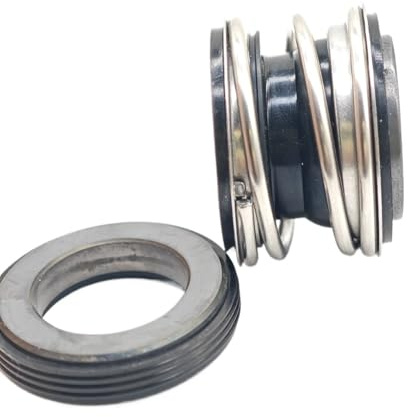 GuidNaurys Sello mecánico for bomba de agua, serie 109, tamaño de eje de 22 mm, G60, asiento estacionario, sello mecánico de fuelle de goma de 109-22 mm Fugas en la herramienta