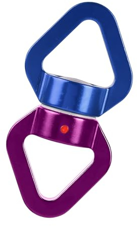 Bergkletterclips | 30 kn starker Karabiner - Verriegelung von Geräten mit drehbarem Seil Rettungsring Wandergürtel Paracord Rucksack Swing Gym Purse Seiltasche Outdoor L