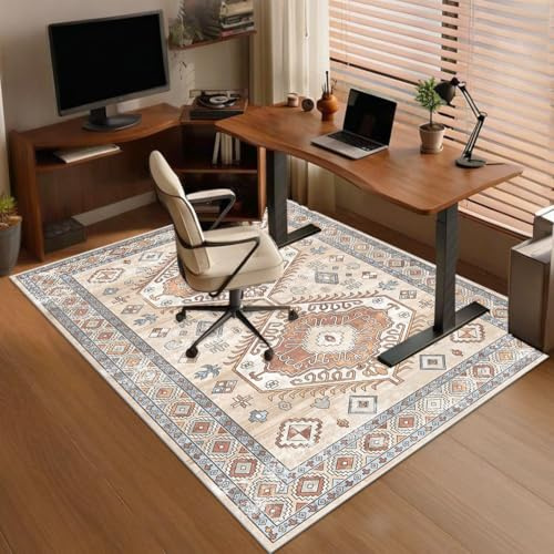 Qivstxug Tappeto sotto Scrivania | Tappetino per Sedia da Ufficio | Tappeto per Sedia Gaming | Tappetino Protettivo per Pavimenti Duri | Protettivo Salvapavimento | Tappeto Sedia Parquet 120 x 150 cm
