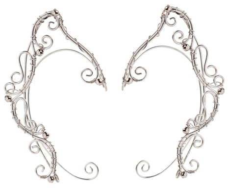 MAJORMENCH Polsini Orecchio Fatato Eleganti Clip Ear Handmade per Donna e Ragazza Accessori Vintage senza Buco Orecchini Cartilagine per Feste e Cosplay