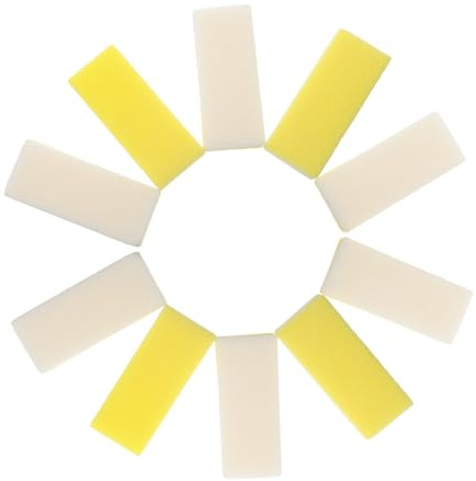 WRITWAA 10 Pièces Lot de Pierres Ponces Mousse PU pour Exfoliant Doux et Léger Nettoyant pour Callosités et Peau Morte Accessoire Pédicure Portable et Facile Entretien