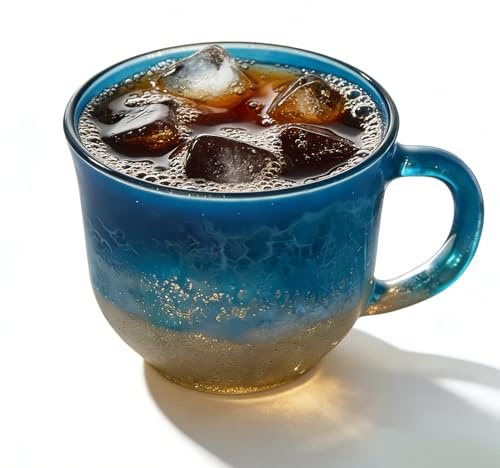 Tazze da caffè in, design marino, con manico, per cucina, ristorante, bar, bevande, caffè, tè, latte, acqua, succhi di frutta, cappuccino