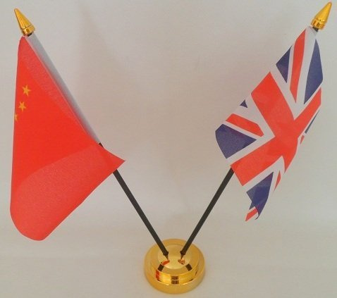China Chinese Union Jack 2 Flag Friendship Desktop Table Centrepiece Flag Flags With Gold Base Ideal For Party Conferences Office Display …