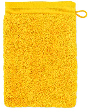 Möve Superwuschel - Manopla de baño (20 x 15 cm, 100% algodón), Color Dorado