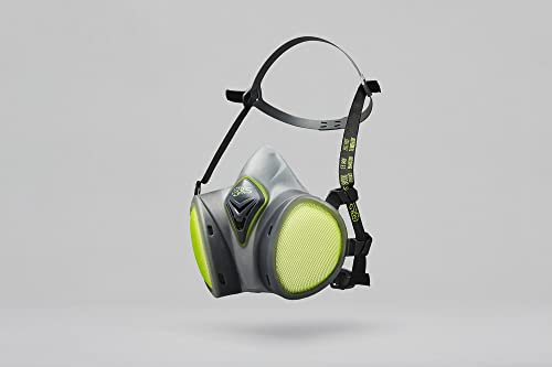 BLS 8100 | 1 Maschera protettiva | Certificate CE | Con Valvola | Semimaschere senza manutenzione | Protezione respiratoria contro particolato e gas | Made in Italy
