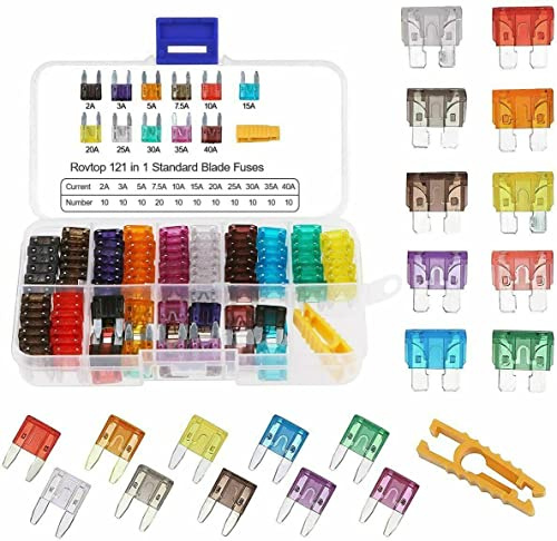 LeHang 300pcs Auto Sicherung Auto Klinge Sicherungs Assortiment Kit Mini Kleine Größe Klinge Set 2A/3A/5A/7.5A/10A/15A/20A/25A/30A/35A/40A