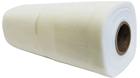 White Mesh Fly Screen Window Mesh Durable Fiberglass White Insect Mesh Bug Screen for Soffit Vents & Small Gaps (300mm x 30 Metre Roll)
