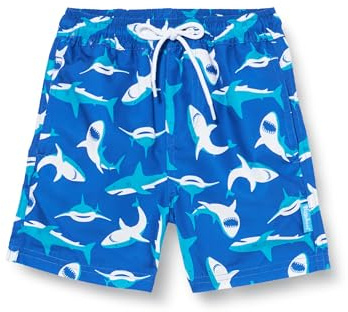 Playshoes Badshorts för pojkar, Blå haj, 122/128 cm