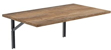 AKKE Klapptisch Wandklapptisch, klappbar, 70cm x 60cm, Retro-Holz