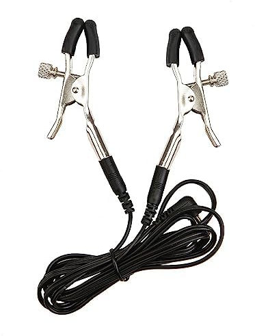 Elektrostimulation Edelstahl Nippelklemmen Brust Flirten Spielzeug Nippelklemme Elektrosex Bondage Set Nippel Stimulation Frauen Klitoris/Nippel Clip Erotik Sexspielzeug Für Frauen Männer Paare