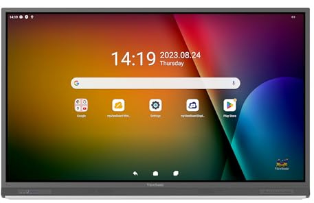 ViewSonic 86 Zoll 40 POINT TOUCH interaktiv mit Touchscreen Multitouch / 8-Mikrofon-Array 4K UHD 2160p 3840 x 2160 Direct LED
