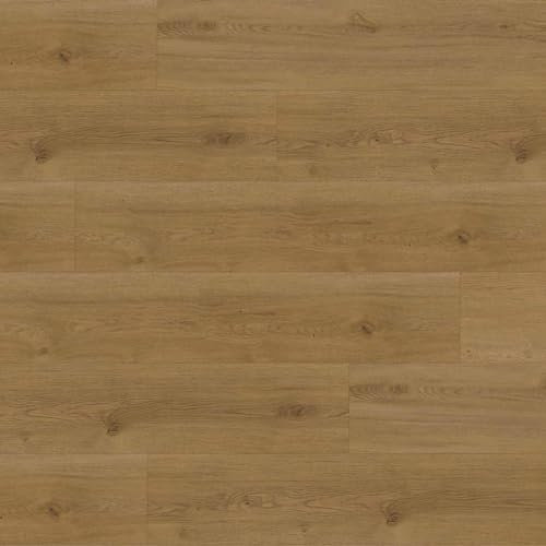 Revêtement de sol en vinyle Rigid à clic - 2,75 m² (10 planches) avec isolation phonique intégrée - Revêtement de sol design aspect bois chêne marron (chocolat) - Classe d'utilisation 23/31 -