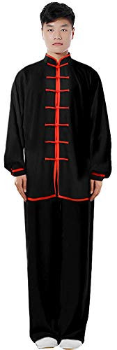 G-LIKE Tai Chi Damen Herren Trainingsanzug – Traditionelle Chinesische Kampfkunst Taiji Kung Fu Wing Chun Wushu Frühling Sommer Training Uniform Langärmelig Unisex Anzug für Senioren Anfänger