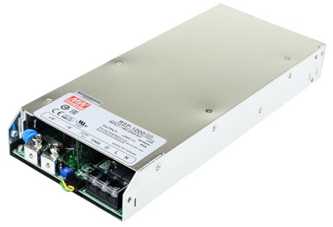 MEAN WELL RSP 1000W Switching Power Supply， AC/DC Single Output RSP-1000-27 27V 37A Slim Type Enclosed Power Supply Driver Transformer with PFC Function