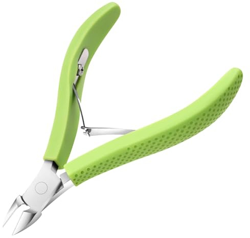 TEAORB Cuticle Trimmer, Professional Nail Cuticle Cutter, Stainless Steel Cuticle Remover Nippers with Non-Slip Silicone Handle, Manicure Tools for Nail Care，Cuticle Clipper for Nails Dead Skin.