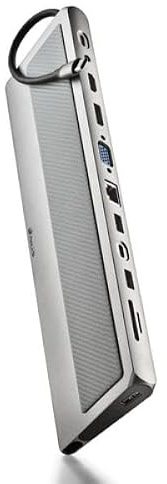 NGS Wonder Dock 12 Pro - Adaptador Multipuerto 12 en 1 Compatible con MacBook Pro MacBook Air iPad Pro XPS Chromebook Otros Dispositivos USB-C (USB 2.0 USB 3.0 HDMI DP VGA Audio PD RJ45 USB-C SD/TF)