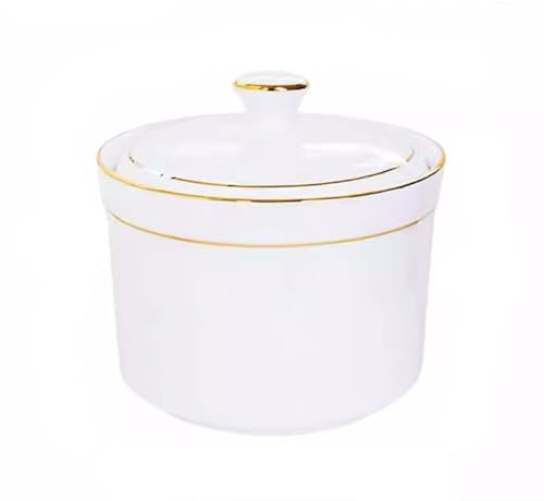 Tazón de Sopa Olla de estofado de cerámica, tazón de sopa con tapa, Nido de Pájaro, huevo, natillas, tazón de sopa, hueso, China, tazón de sopa de guiso individual, vajilla de porcelana Tazón de sopa