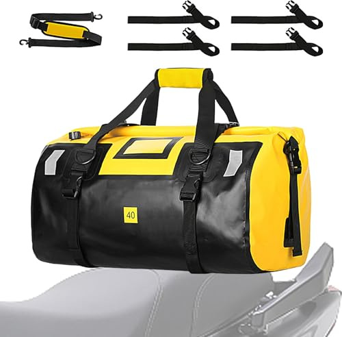 Sac de moto étanche, sac étanche pour moto - Grand sac à dos sec 40 L pour moto,Sacs de selle, sacs de sport secs robustes, sacs de sport secs pour la natation, le camping, les voyages, la salle de sp